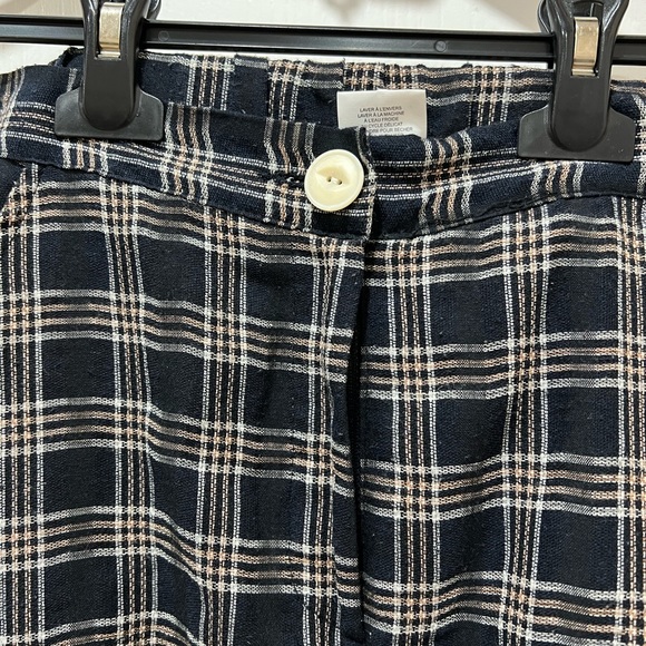 MIDI plaid skirt with button and pockets - Picture 1 of 8
